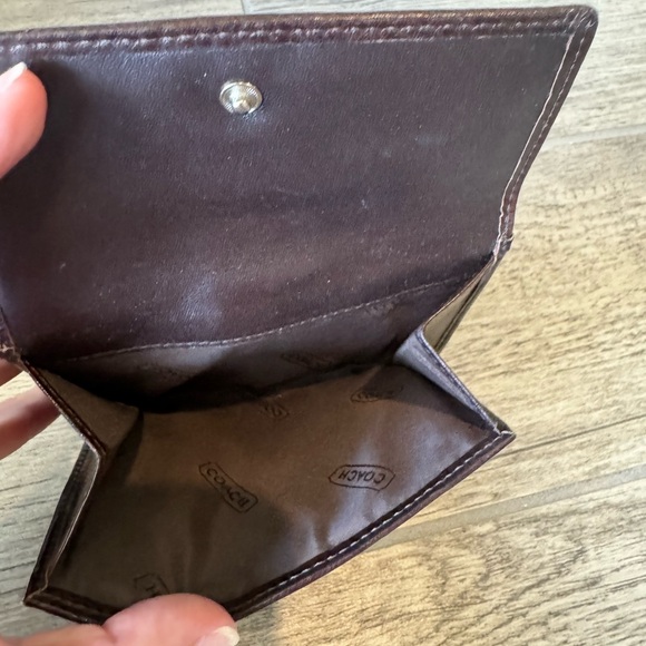 Coach Signature C Brown Wallet - Picture 3 of 7